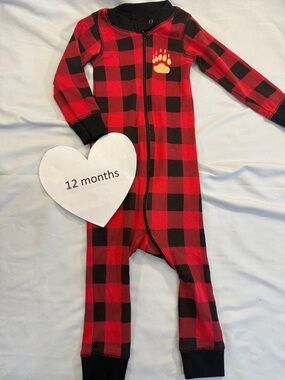 Lazy One - NWOT - long sleeve safe sleep one piece Pajama. Size 12 months